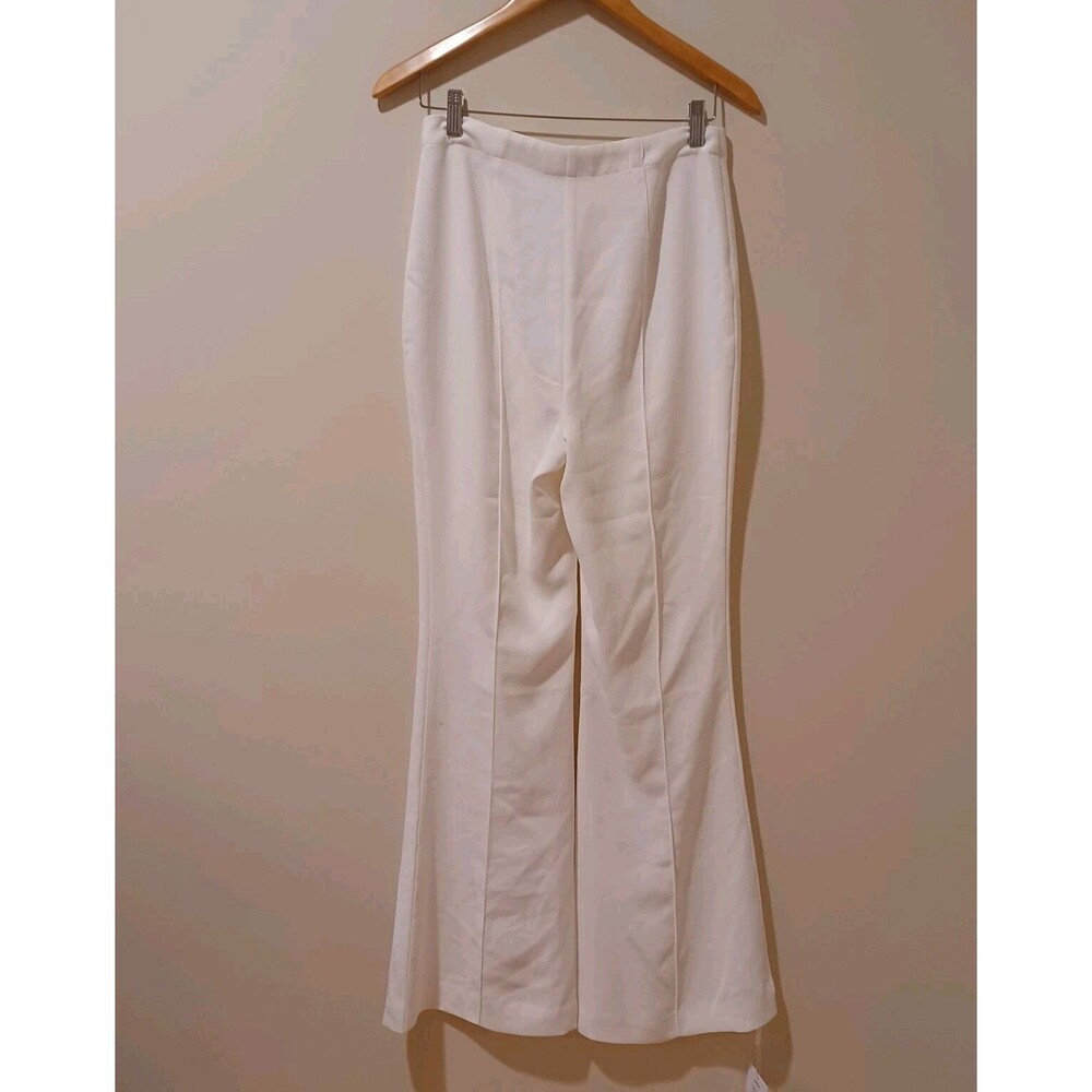 Self-Portrait White Crepe Jumpsuit Pants - Picture 6 of 10